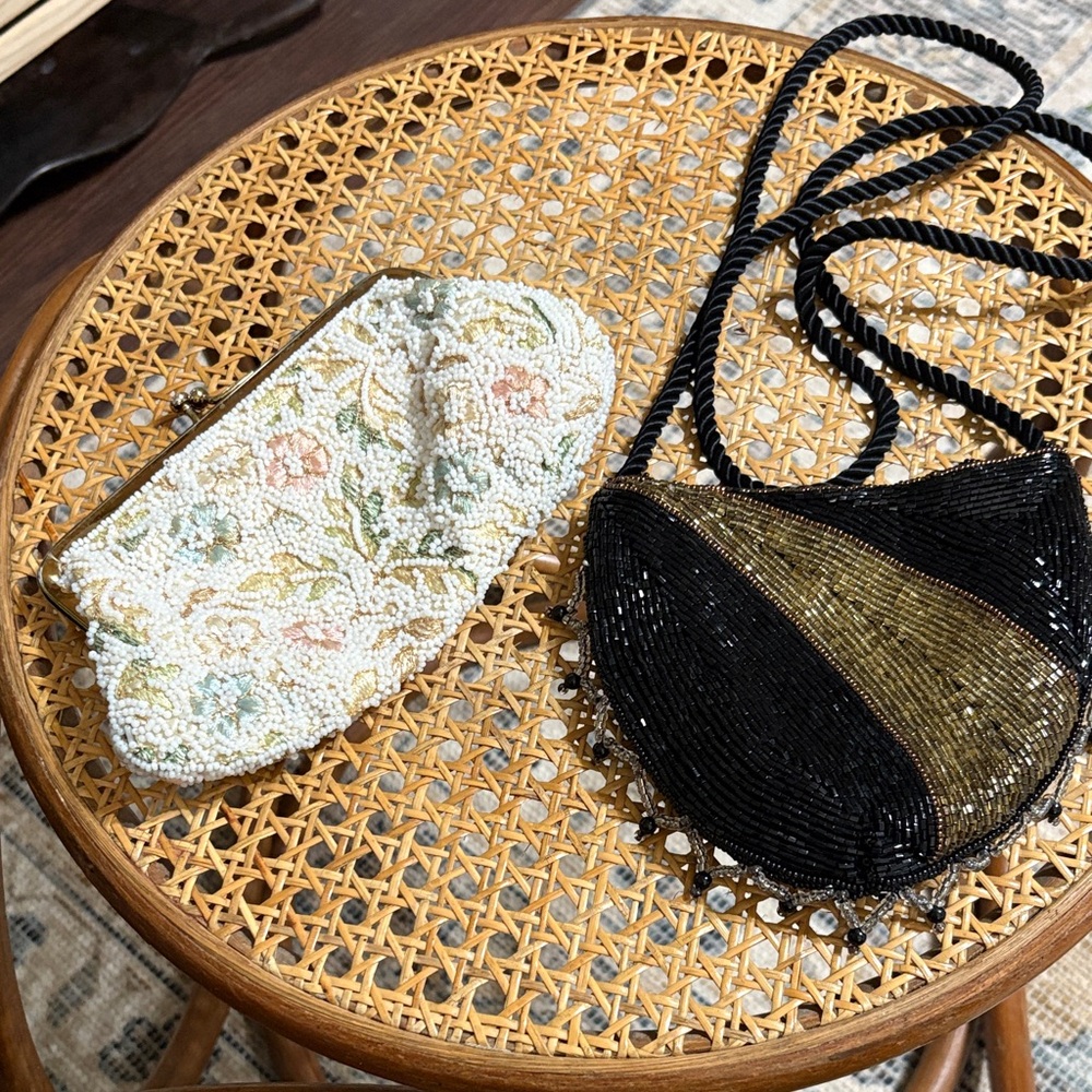 Beaded bag lot of 2 bags